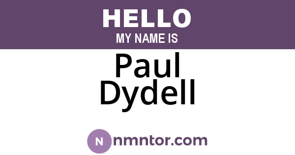 Paul Dydell