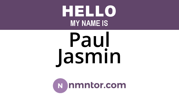 Paul Jasmin