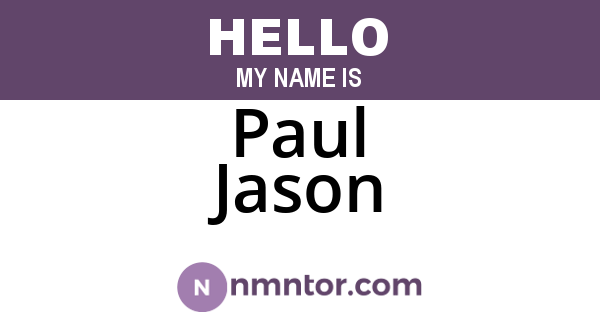 Paul Jason