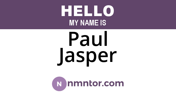 Paul Jasper