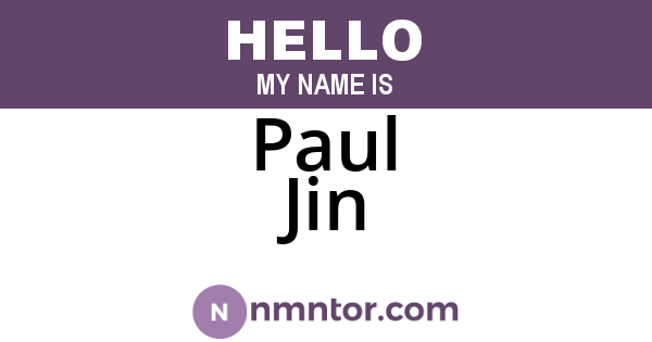 Paul Jin