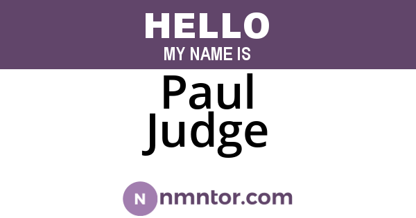 Paul Judge