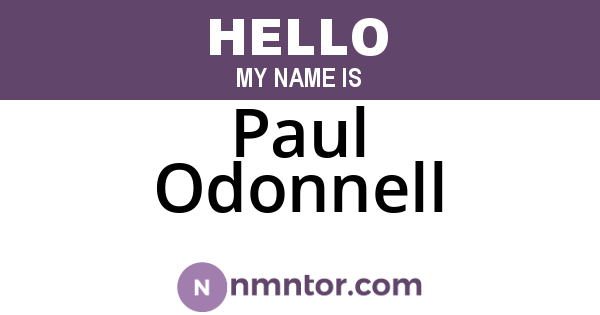 Paul Odonnell