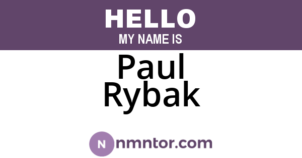 Paul Rybak