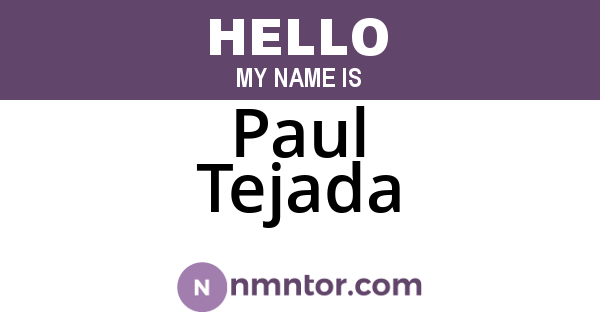 Paul Tejada
