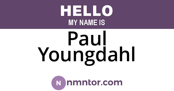 Paul Youngdahl