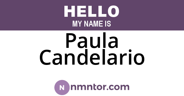 Paula Candelario