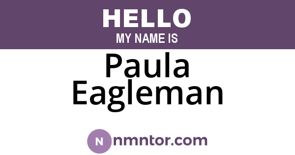 Paula Eagleman