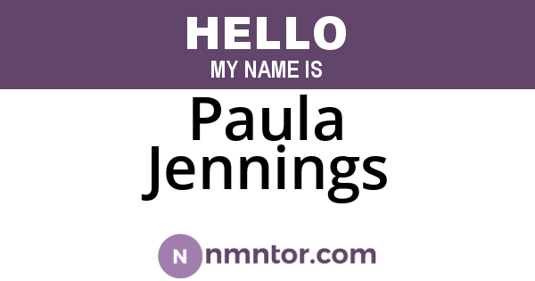 Paula Jennings