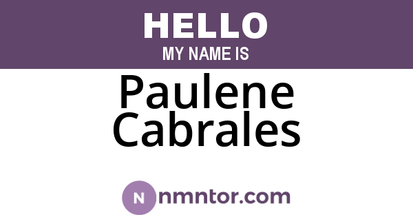 Paulene Cabrales