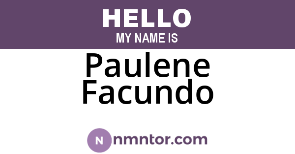 Paulene Facundo
