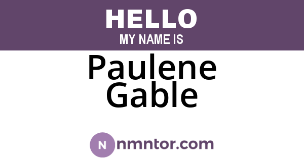 Paulene Gable