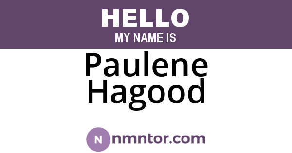 Paulene Hagood