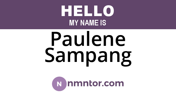 Paulene Sampang