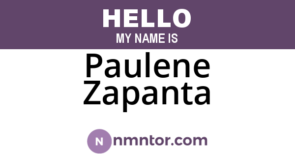 Paulene Zapanta