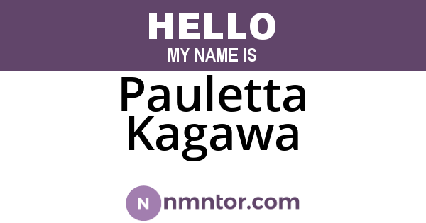 Pauletta Kagawa