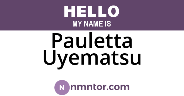 Pauletta Uyematsu