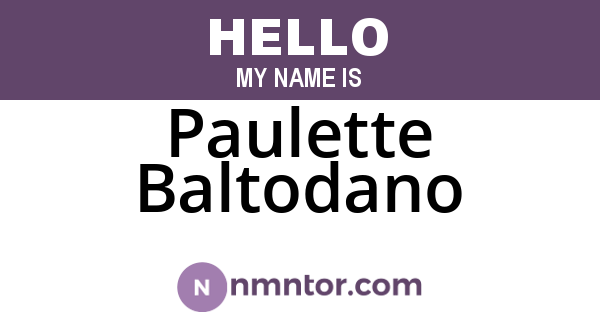 Paulette Baltodano