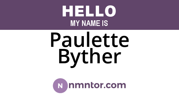 Paulette Byther