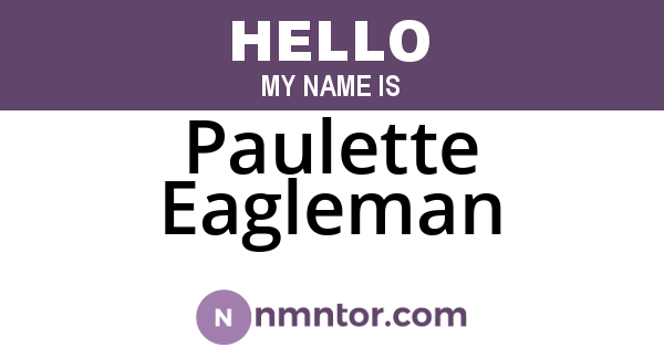 Paulette Eagleman