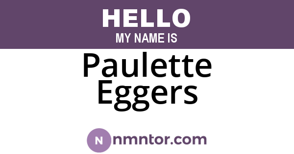 Paulette Eggers