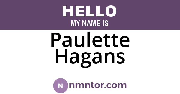 Paulette Hagans
