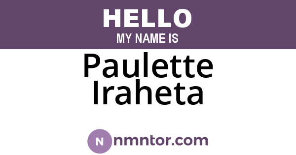 Paulette Iraheta