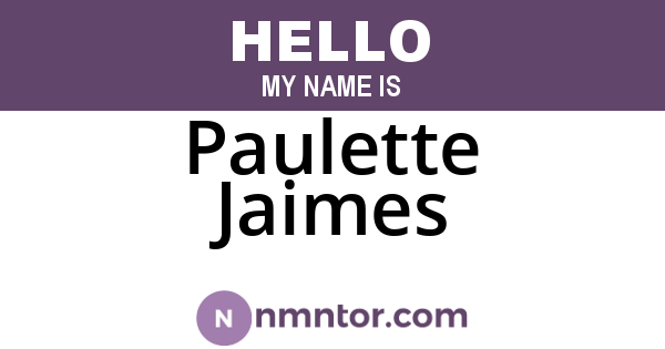 Paulette Jaimes