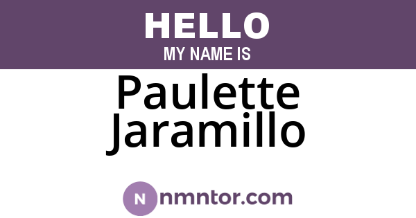 Paulette Jaramillo