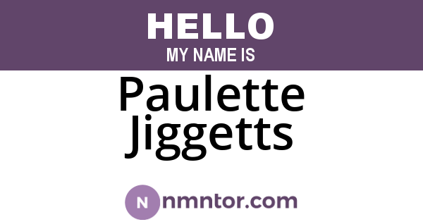 Paulette Jiggetts