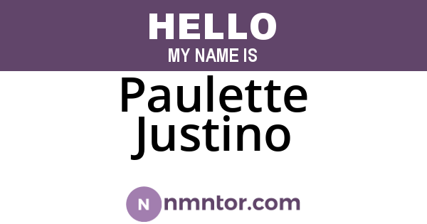 Paulette Justino