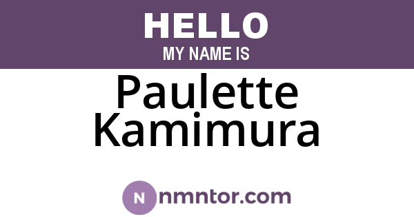 Paulette Kamimura