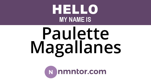 Paulette Magallanes