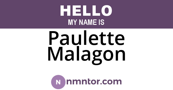 Paulette Malagon