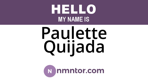 Paulette Quijada