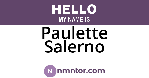 Paulette Salerno