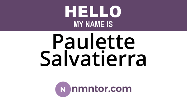 Paulette Salvatierra