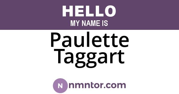 Paulette Taggart