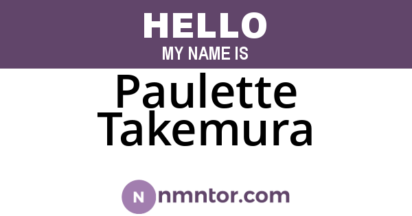 Paulette Takemura