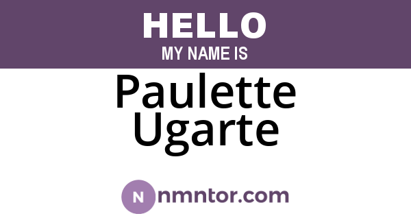 Paulette Ugarte