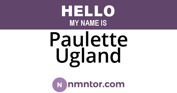 Paulette Ugland