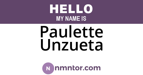 Paulette Unzueta