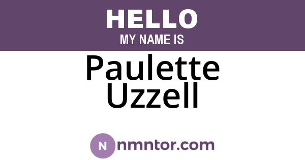 Paulette Uzzell
