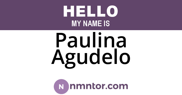 Paulina Agudelo