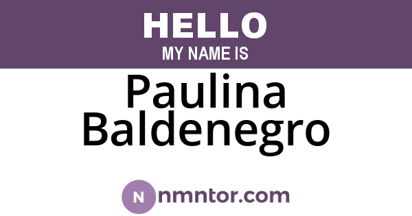 Paulina Baldenegro