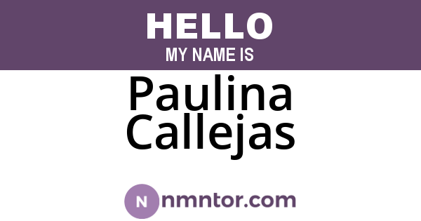 Paulina Callejas