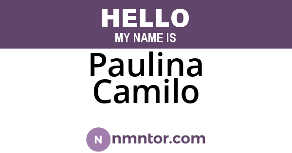 Paulina Camilo