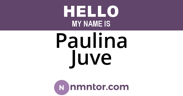 Paulina Juve