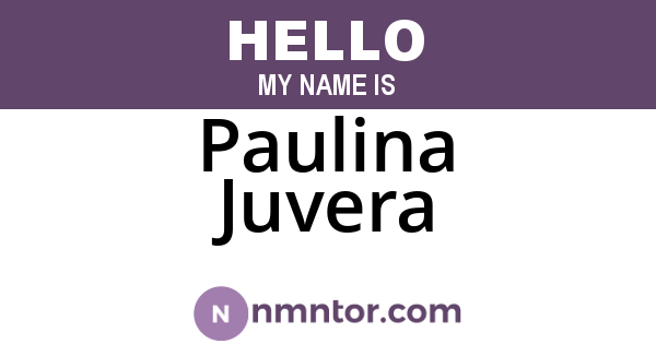 Paulina Juvera