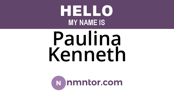 Paulina Kenneth